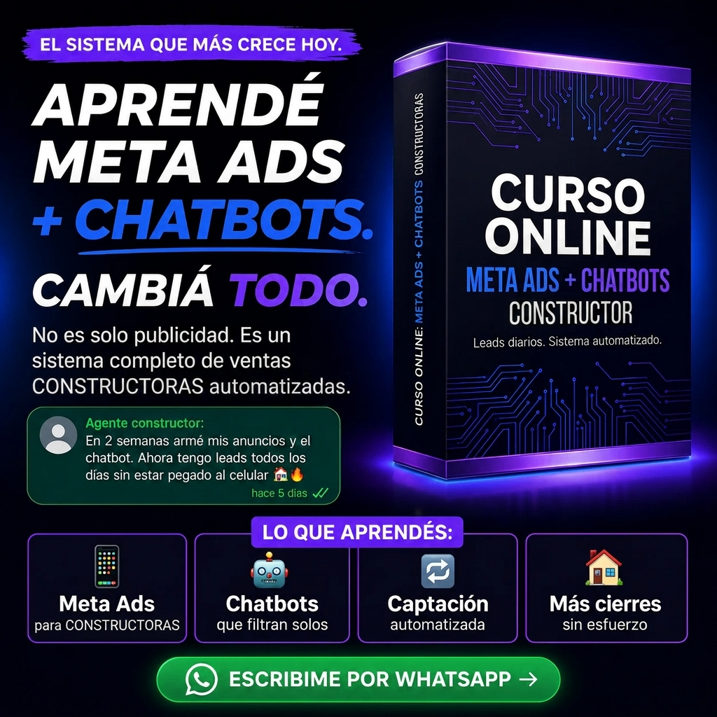 Meta Ads + Chatbots con IA para Constructoras